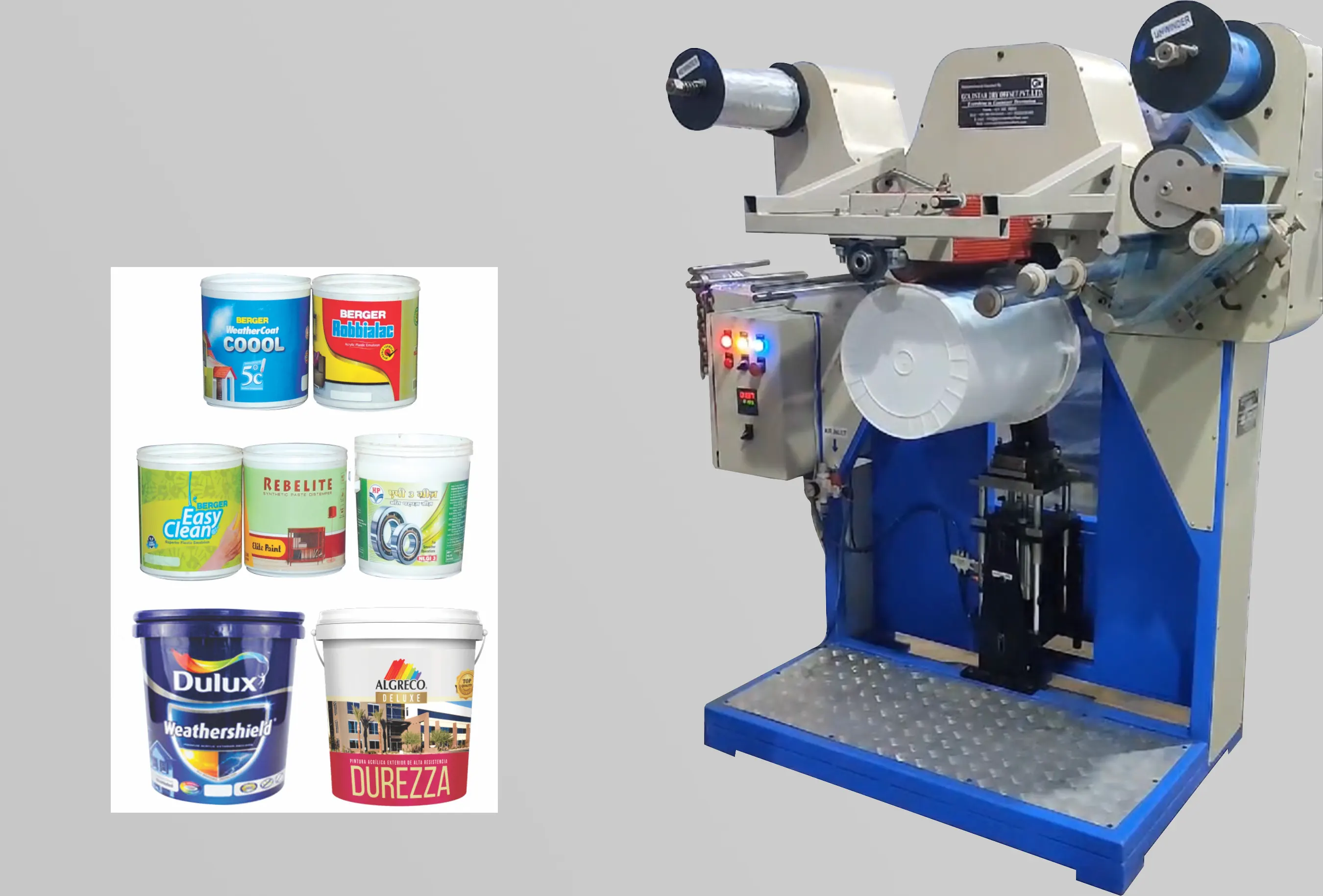 Goldstar Century 350 Heal Label Applicator Machine for Cylindrical and Conical Containers